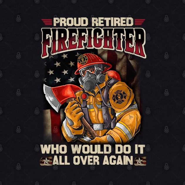 Proud Retired Firefighter Who Would Do It All Over Again by cyberpunk art